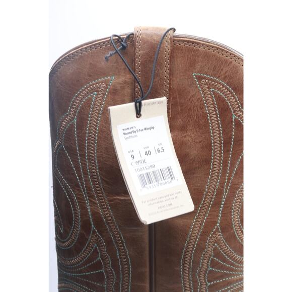 ARIAT BMVY9 Womens Round Up D Toe Wingtip Western Boot Sandstorm 9 Wide - Picture 4 of 6